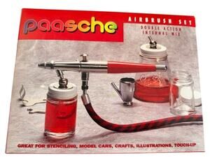 Paasche Double Action Internal Mix Airbrush Set w Hose & Accessories